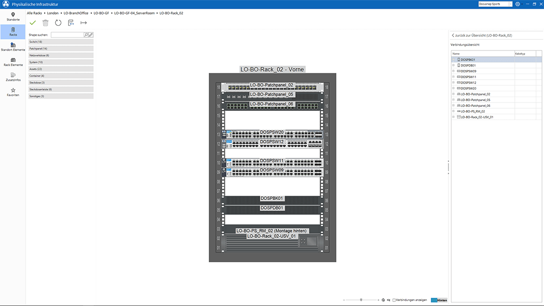 Screenshot Hardware-Rackplan