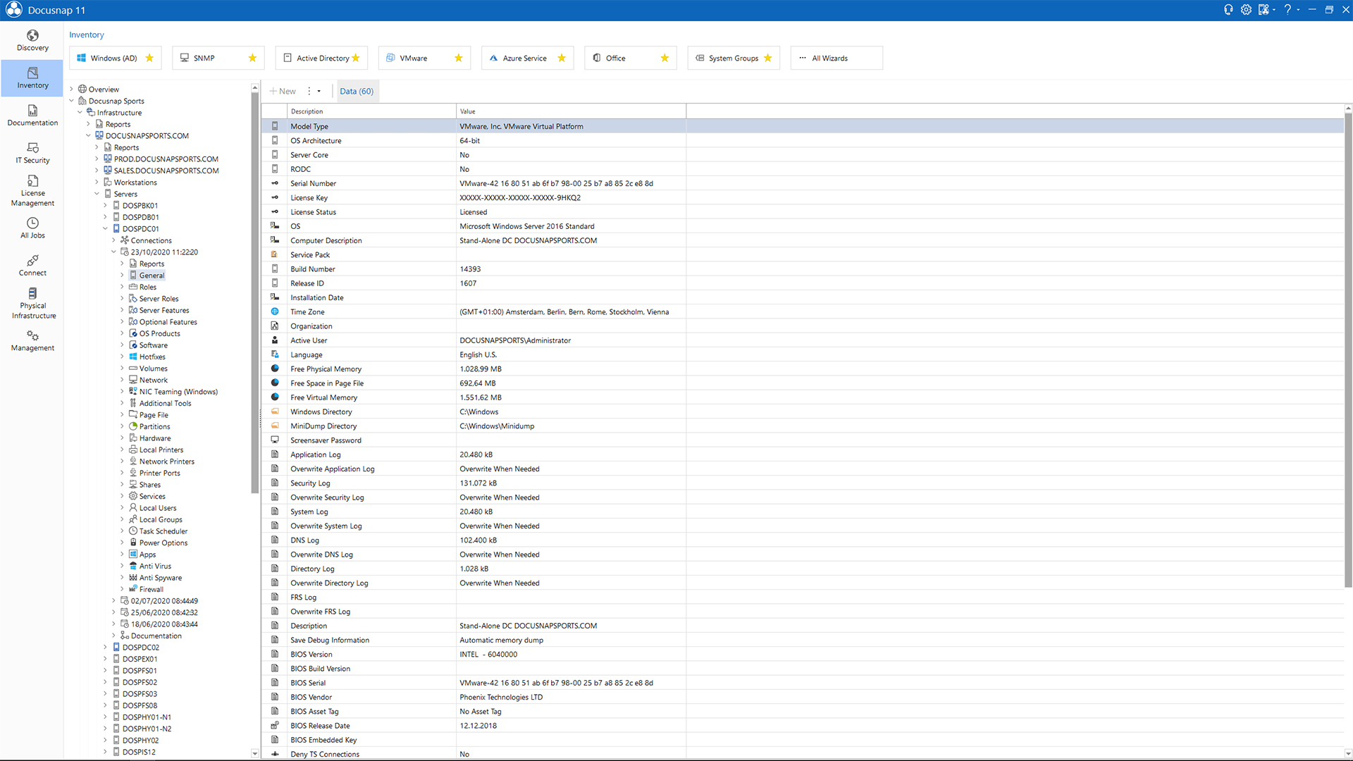 Screenshot: Data Explorer Windows General