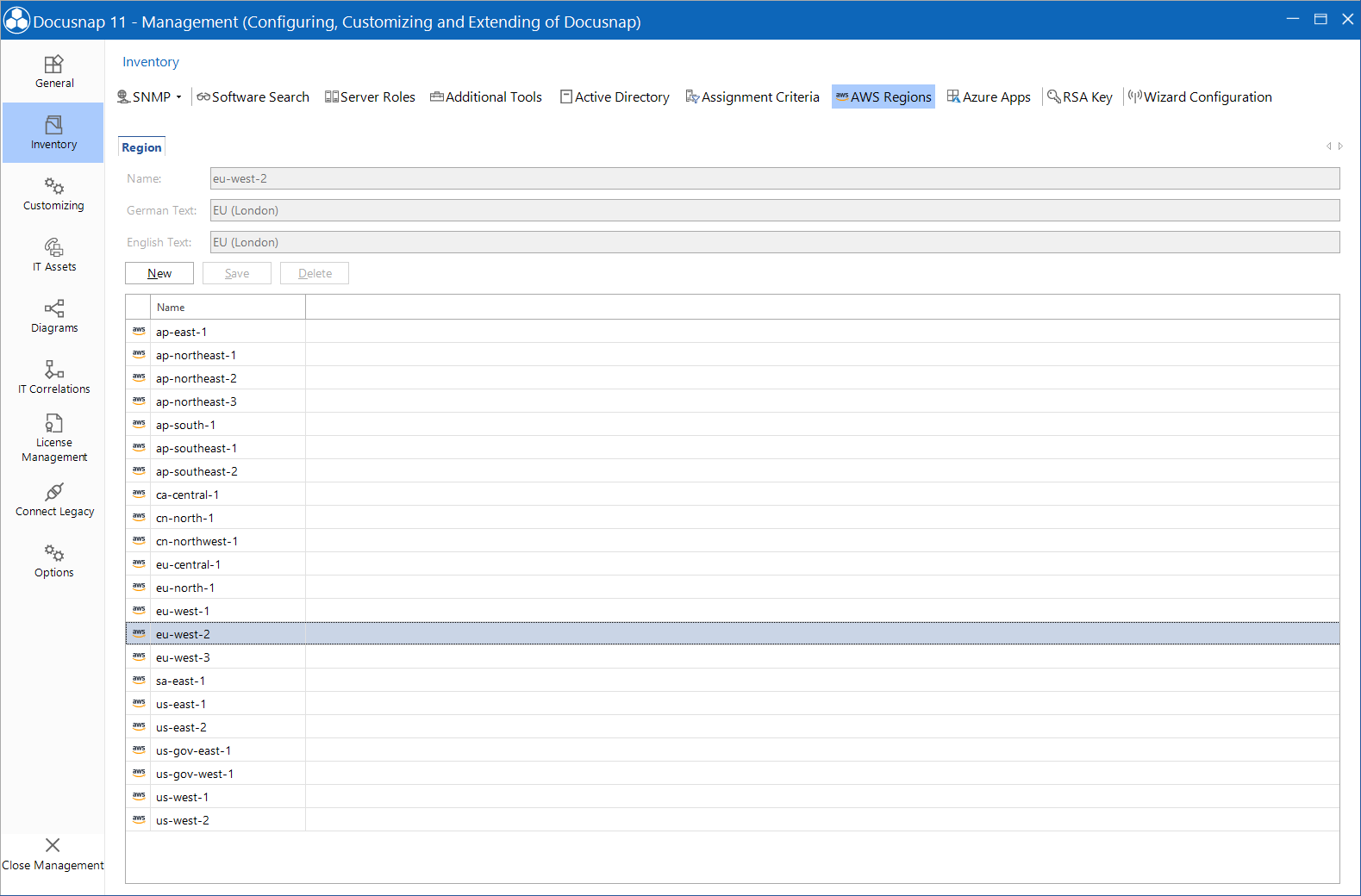 Docusnap-Management-AWS-Region