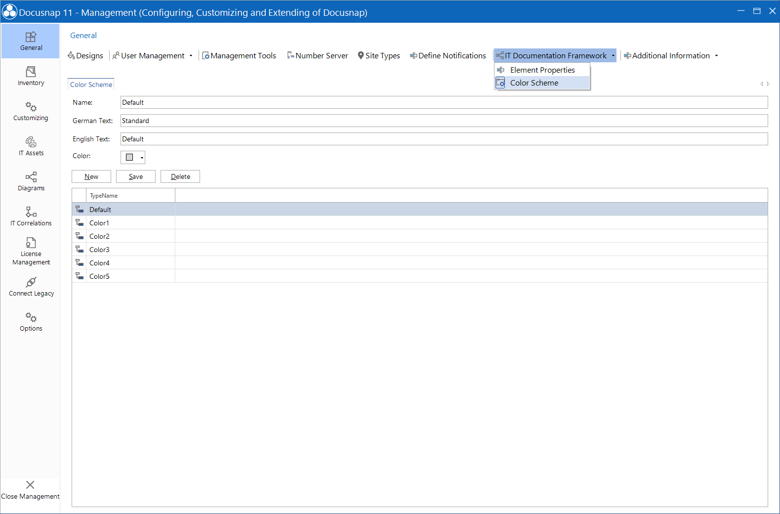 Docusnap-Management-Color-Scheme