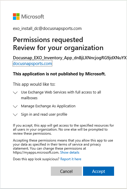 Docusnap-Management-Exchange-Online-Accept