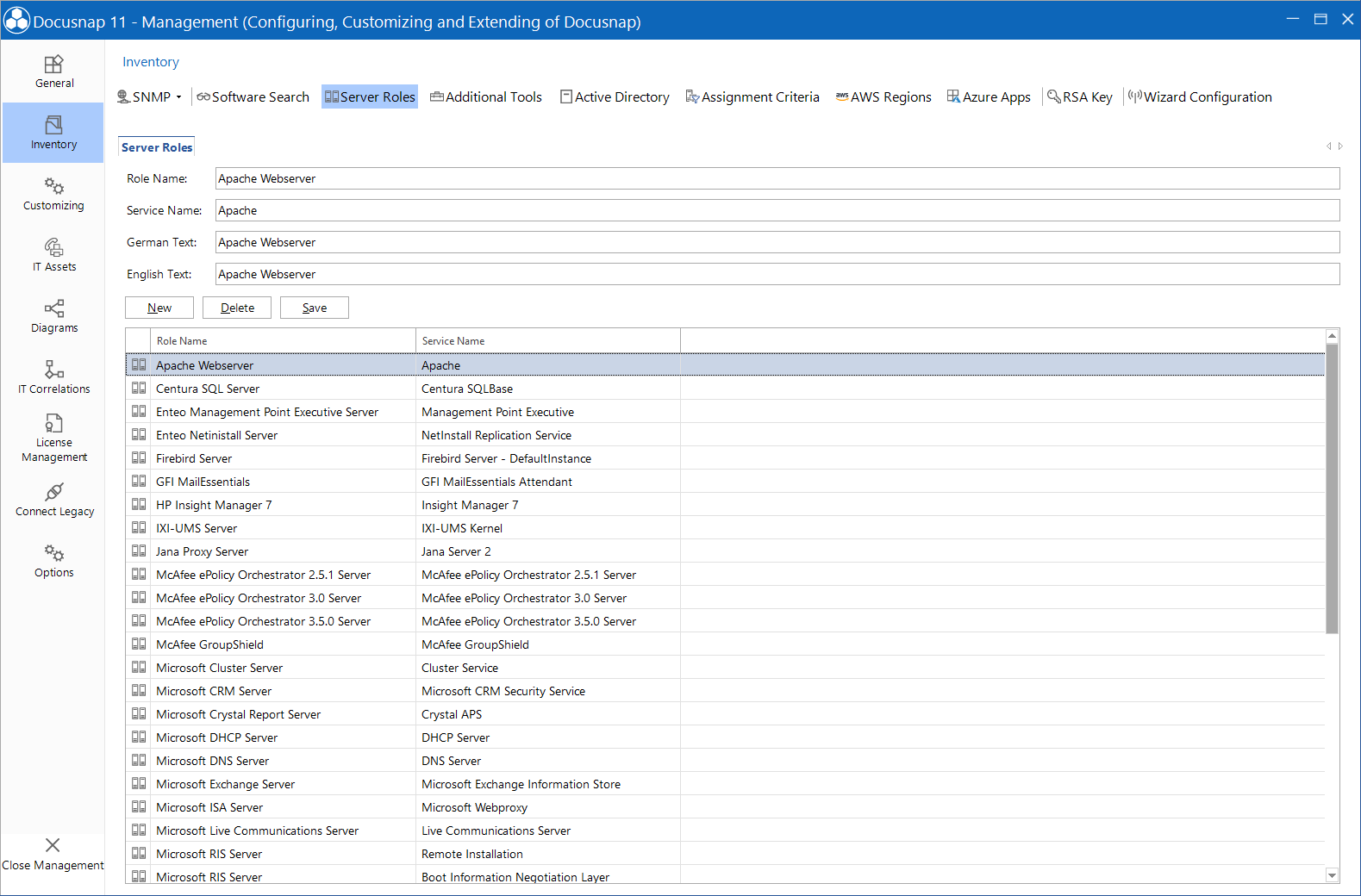 Docusnap-Management-Inventory-Server-Roles