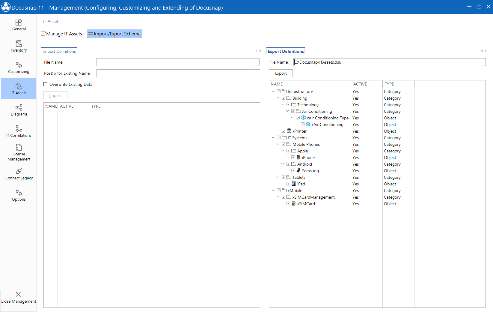 Docusnap-Management-IT-Assets-Export
