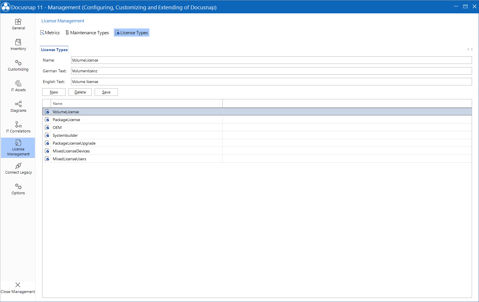 Docusnap-Management-License-Management-License-Types