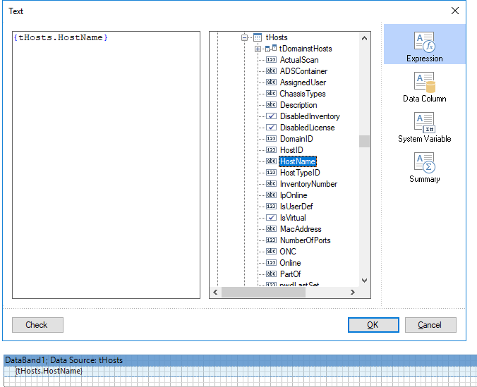 Docusnap-Report-Designer-Field-Text-Editor