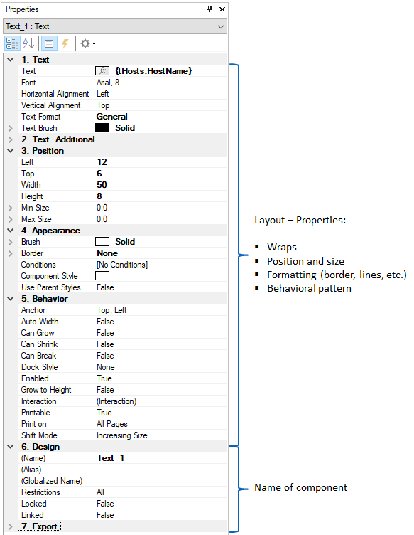 Docusnap-Report-Designer-Properties