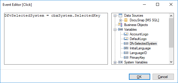 Docusnap-Report-Dialog-Event-Editor