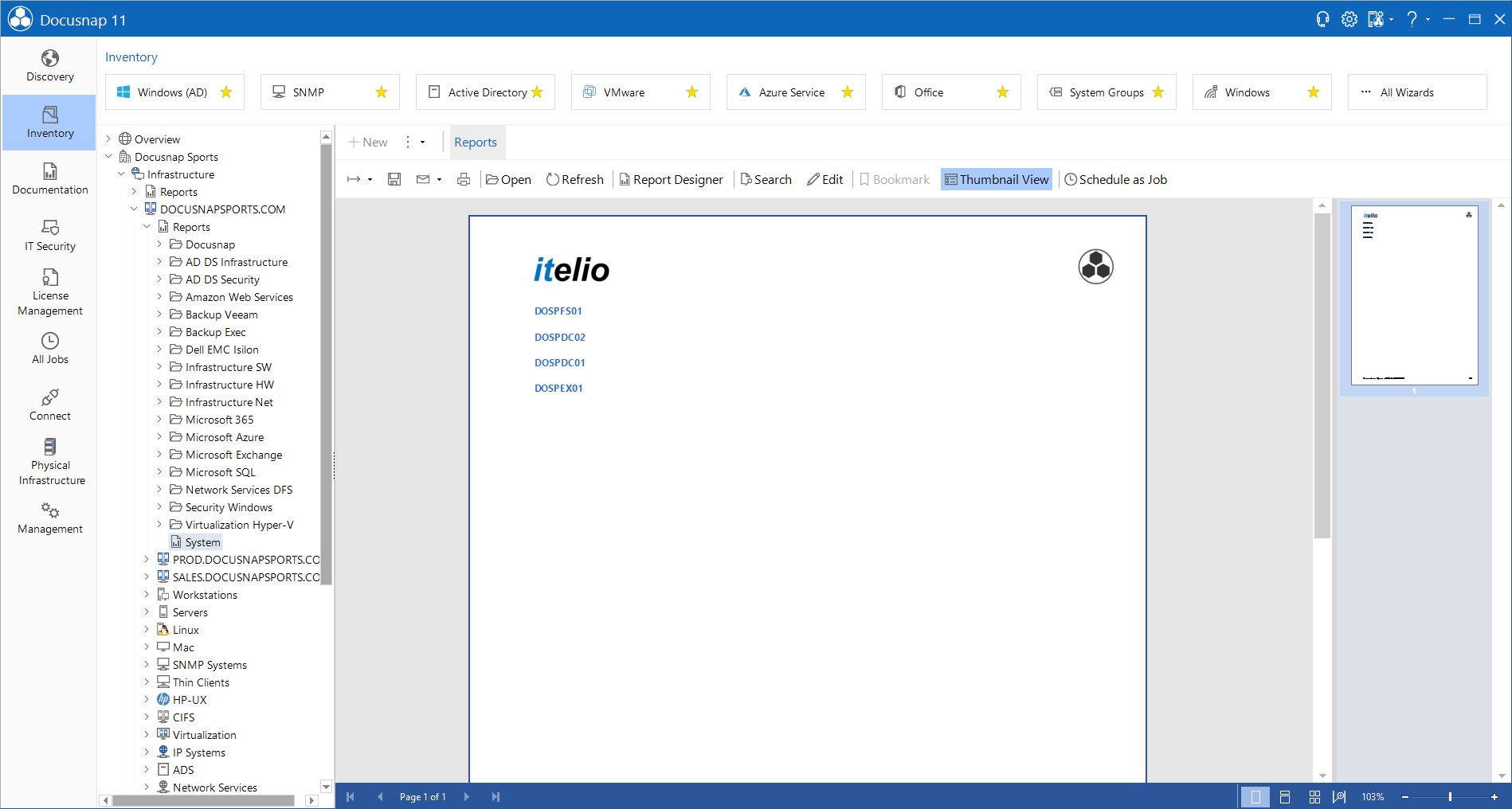 Docusnap-Report-Dialog-Report-Systems-Exectued