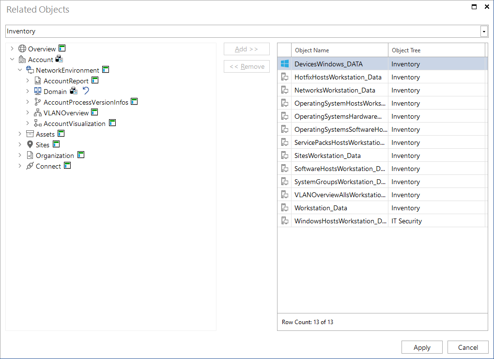 Docusnap-Tools-Manage-Metaobjects-Manage-Related-Objects