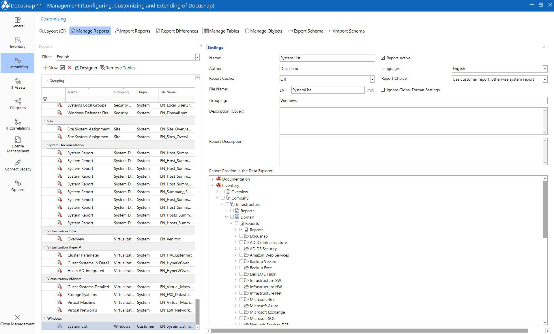 Docusnap-Tools-Manage-Reports-Creating-the-report