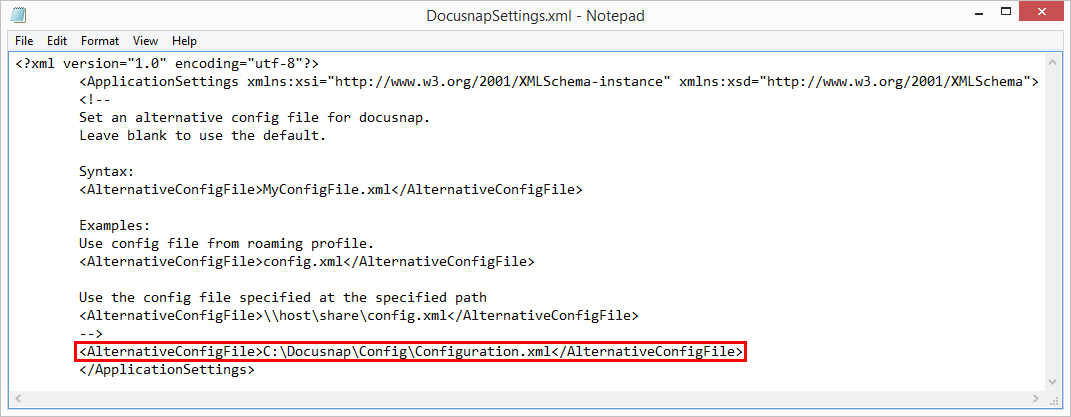 Docusnap-Configuration-File-DocusnapSettings