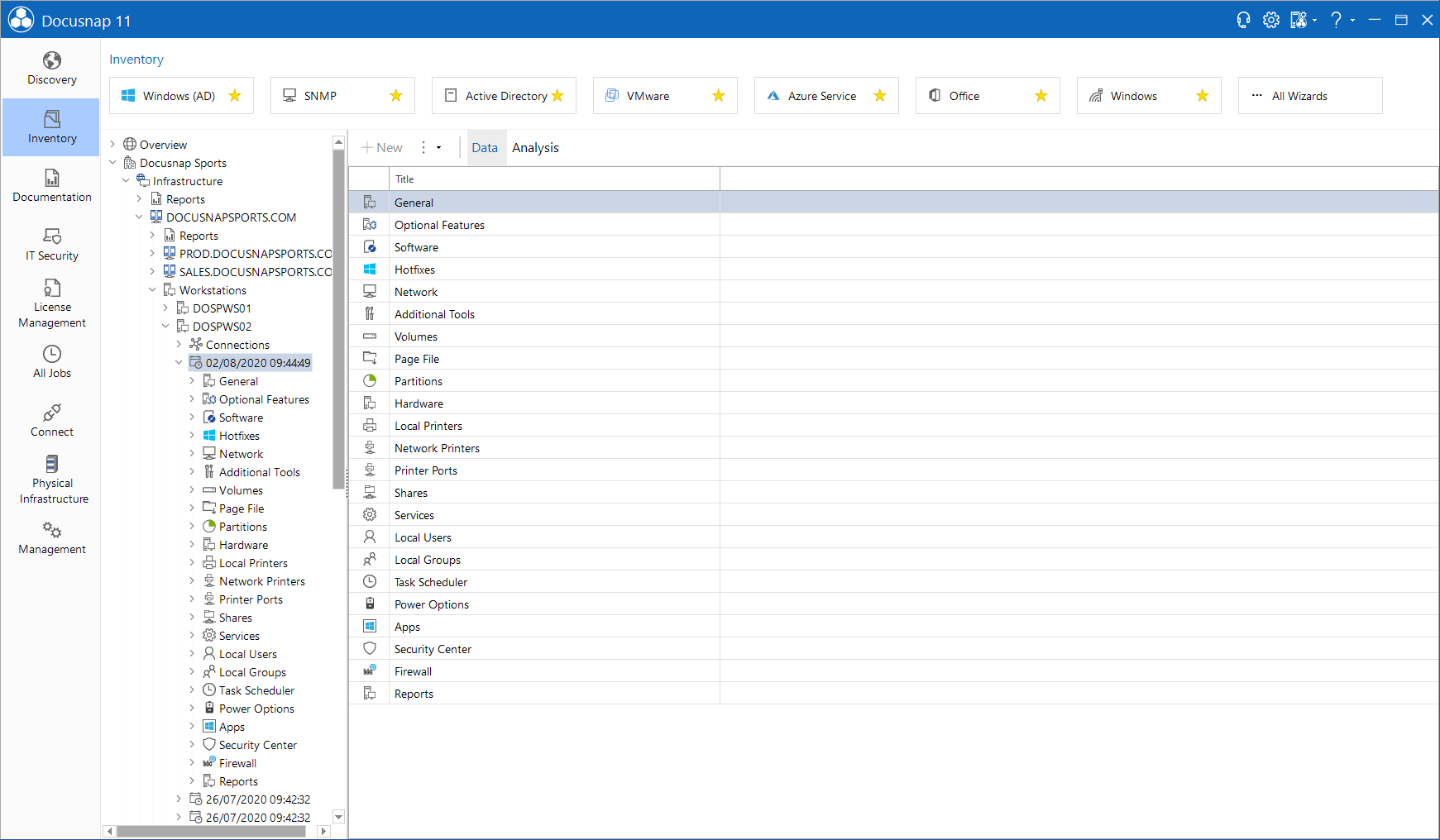 Docusnap-Data-Explorer-Summary-Data