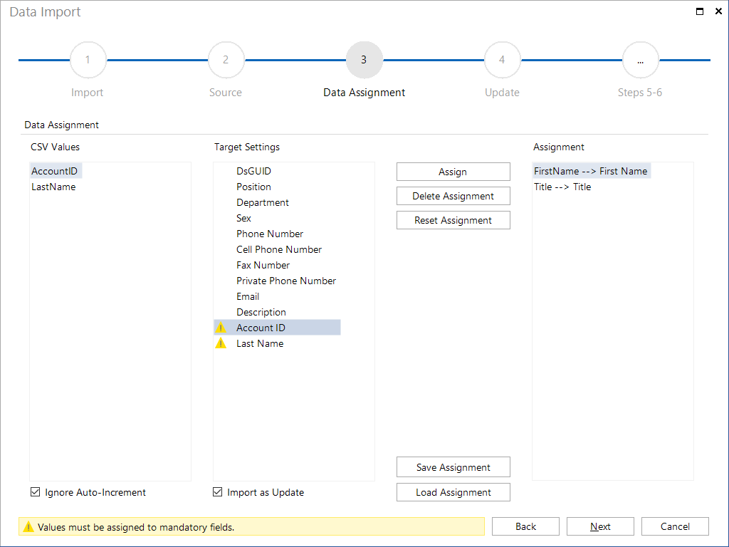 Docusnap-Data-Import-Data-Assignment-Table