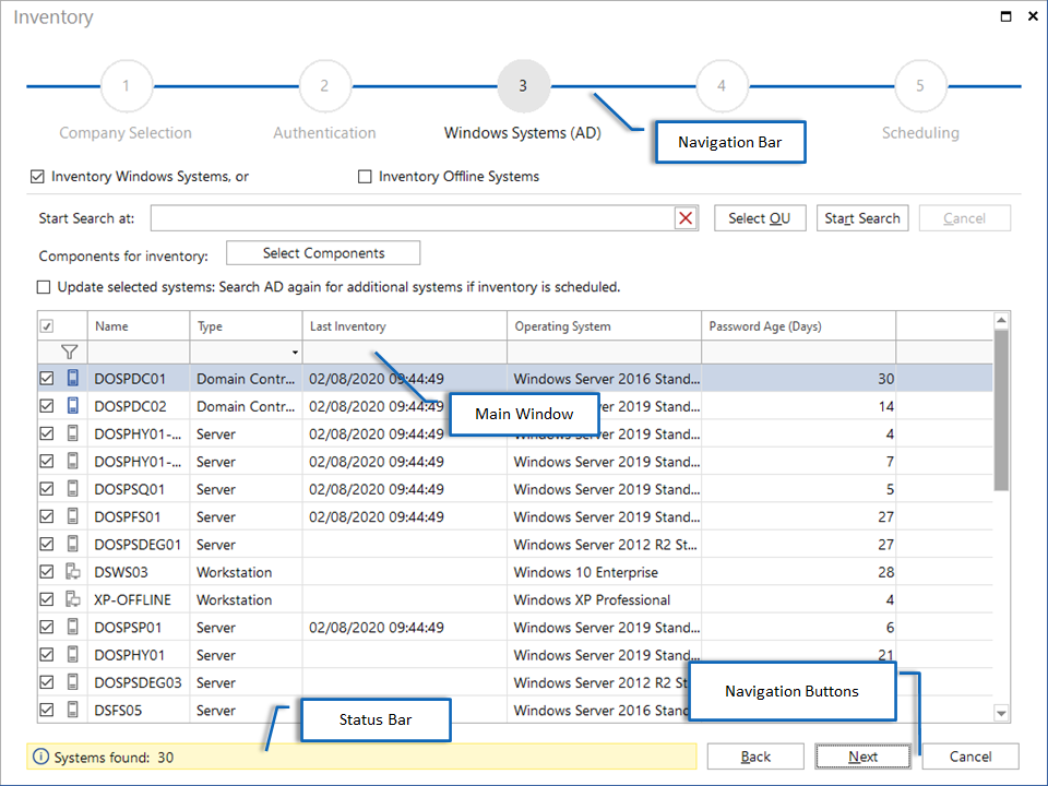 Docusnap-Inventory-Company-Selection-Labeled