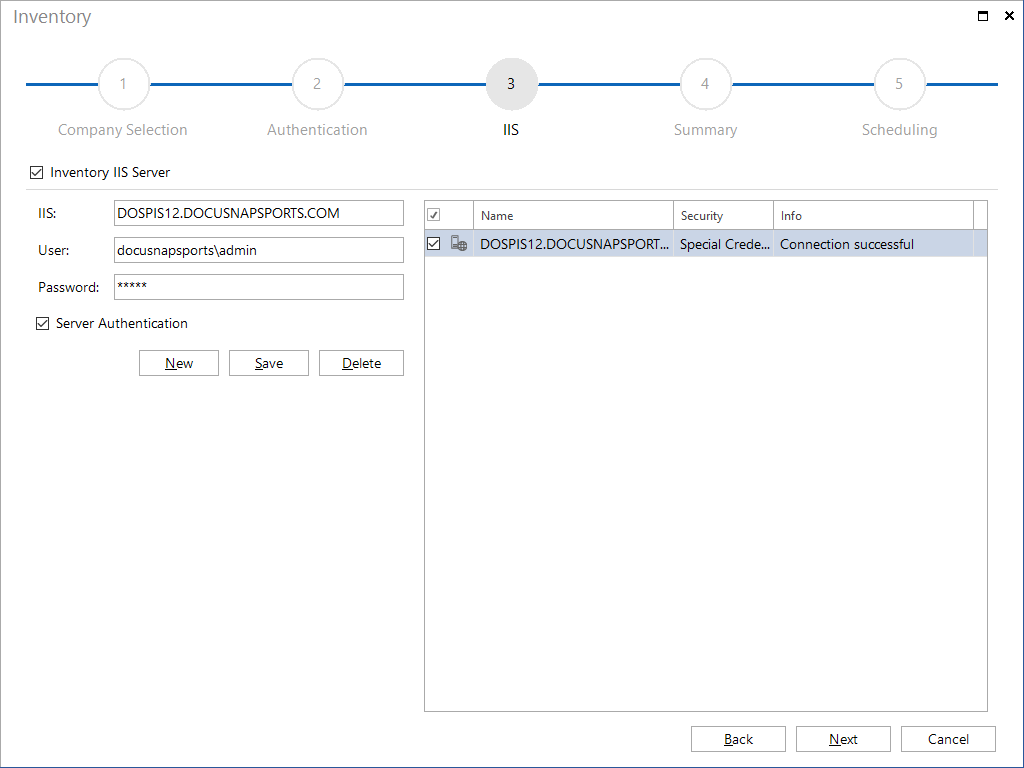 Docusnap-Inventory-IIS