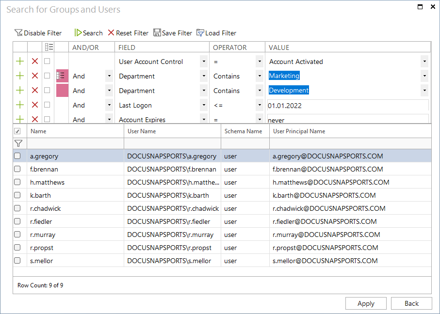 Docusnap-Permission-Analysis-User-Selection-Select-Entry-Advanced