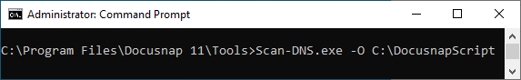 Docusnap-Skript-DNS-Command-Line-Parameter-O