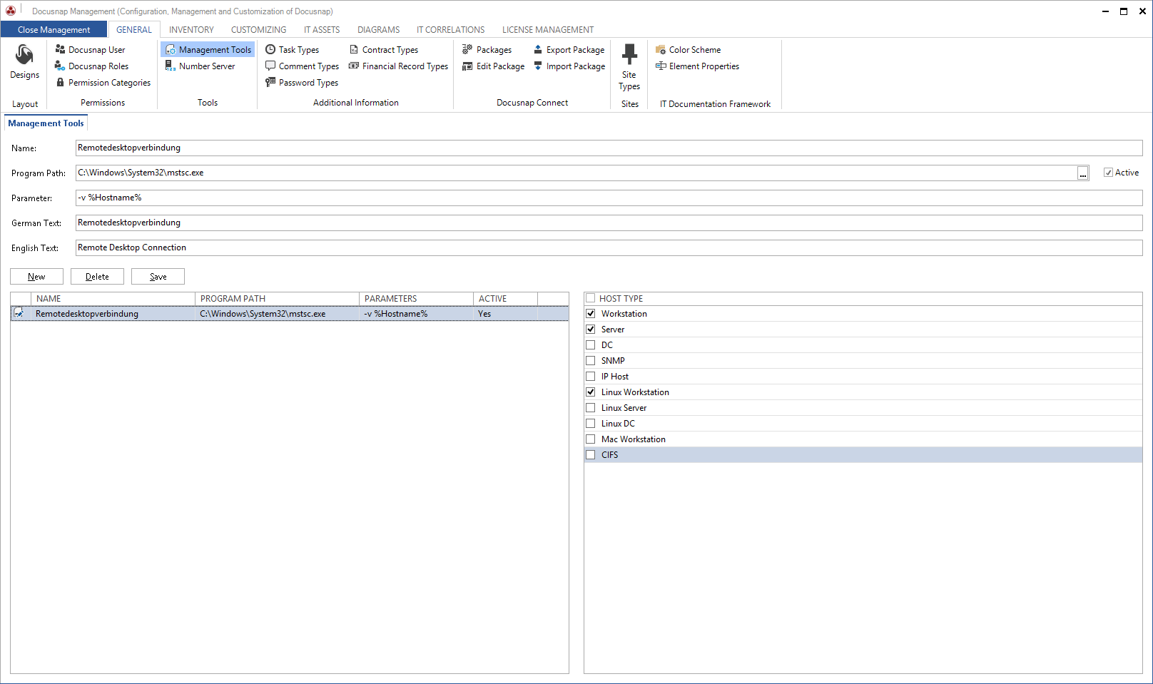 Docusnap-Management-General-Management-Tools