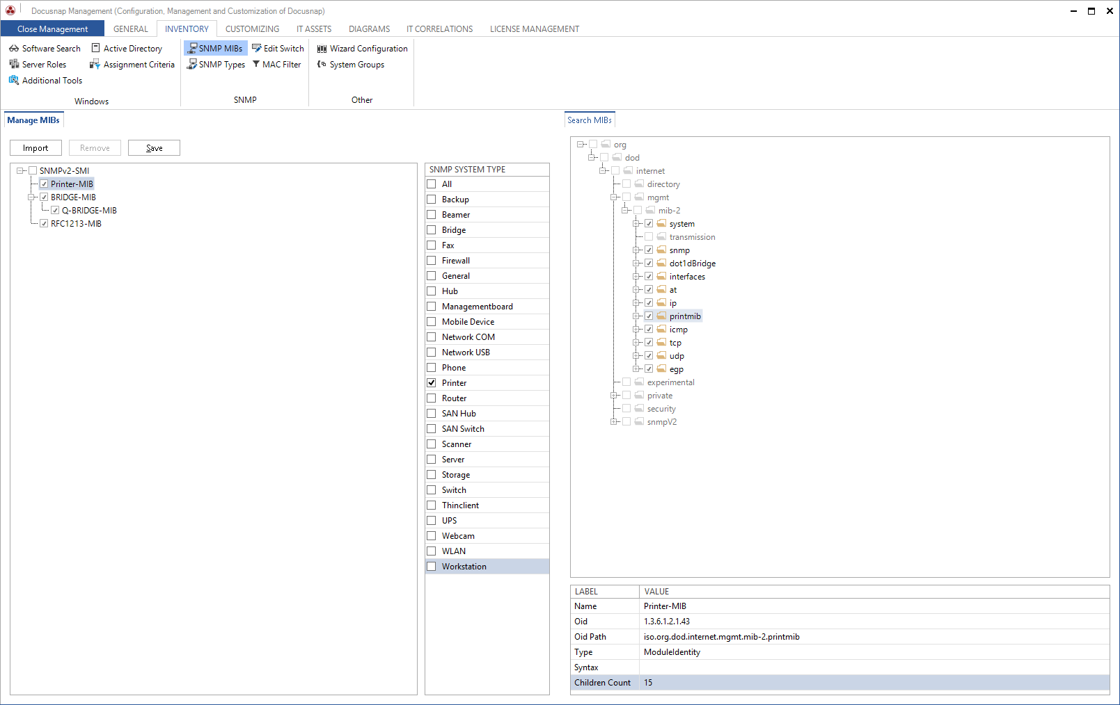 Docusnap-Management-Inventory-SNMP-Mibs