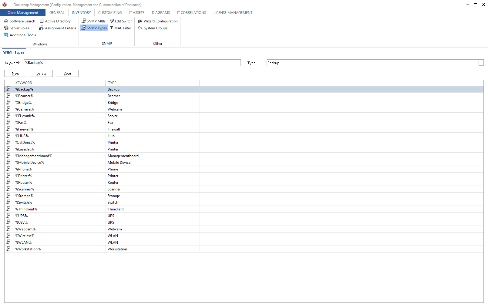 Docusnap-Management-Inventory-SNMP-Types