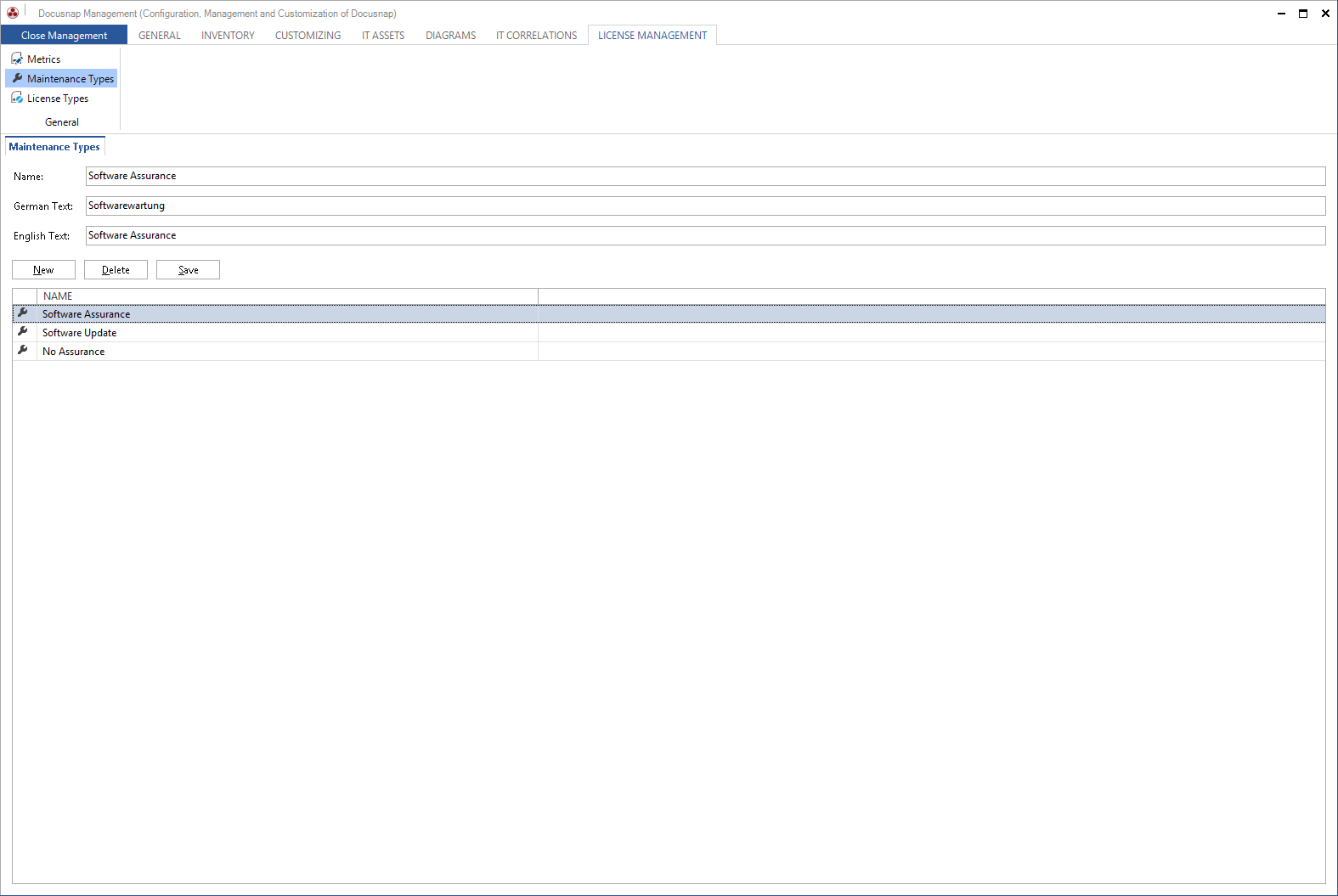 Docusnap-Management-License-Management-Maintenance-Types