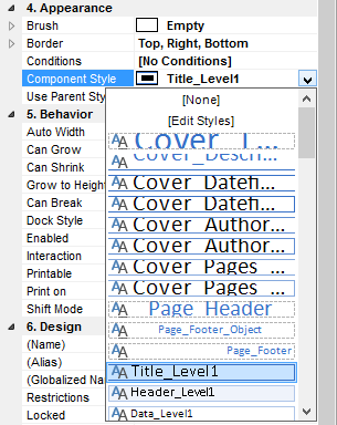 Docusnap-Report-Designer-Component-Style
