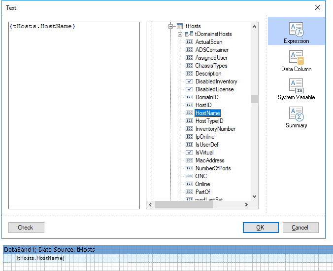 Docusnap-Report-Designer-Field-Text-Editor