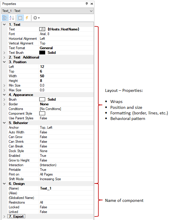 Docusnap-Report-Designer-Properties