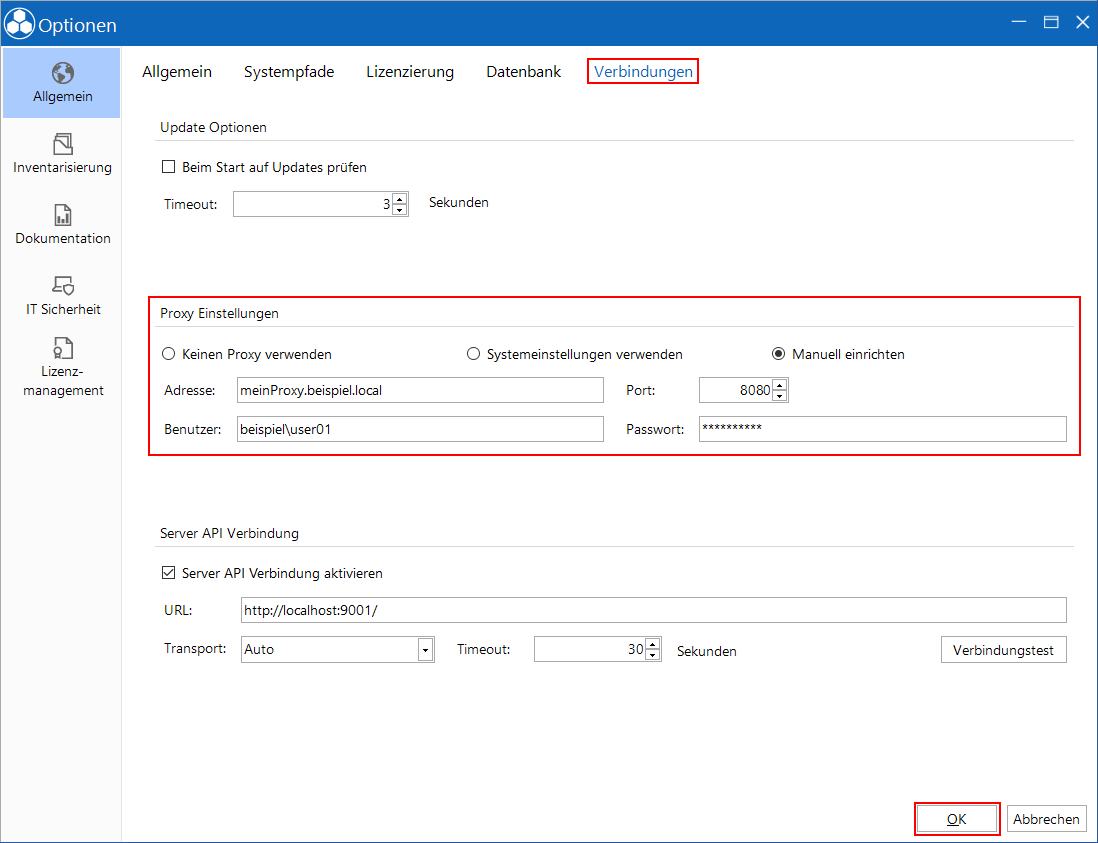 Docusnap-Allgemein-Optionen-Verbindung-Proxy