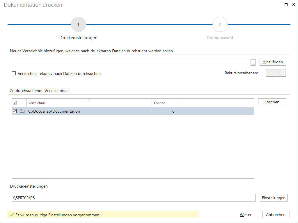 Docusnap-Dokumentation-drucken-Druckeinstellungen