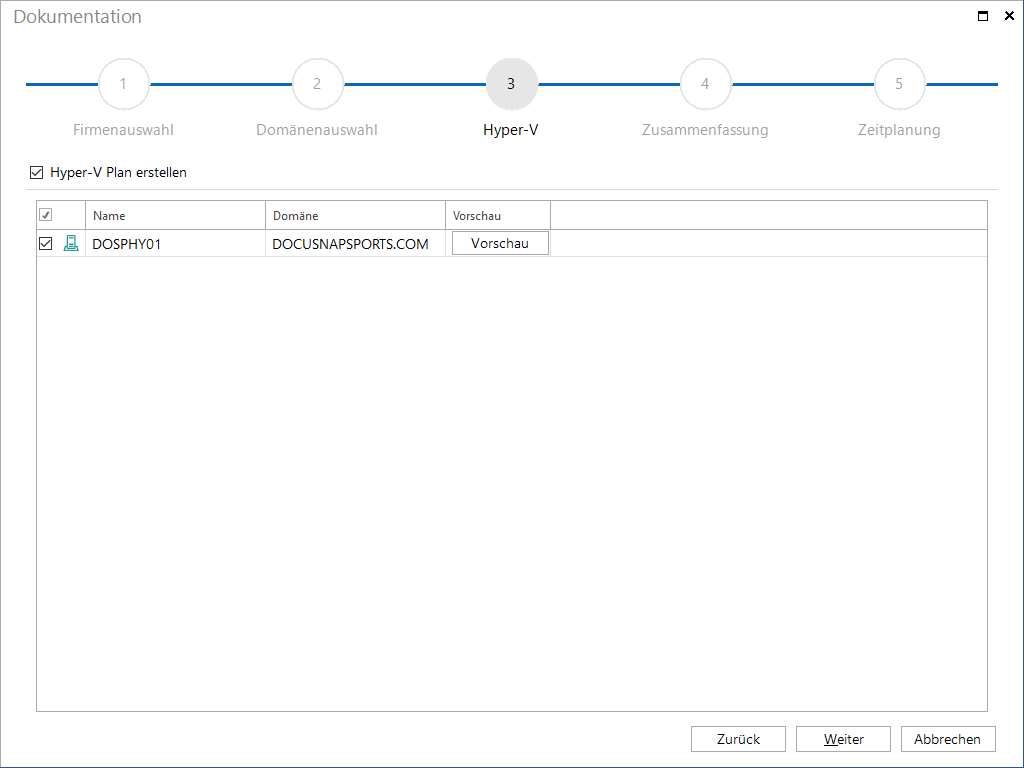 Docusnap-Dokumentation-HyperV