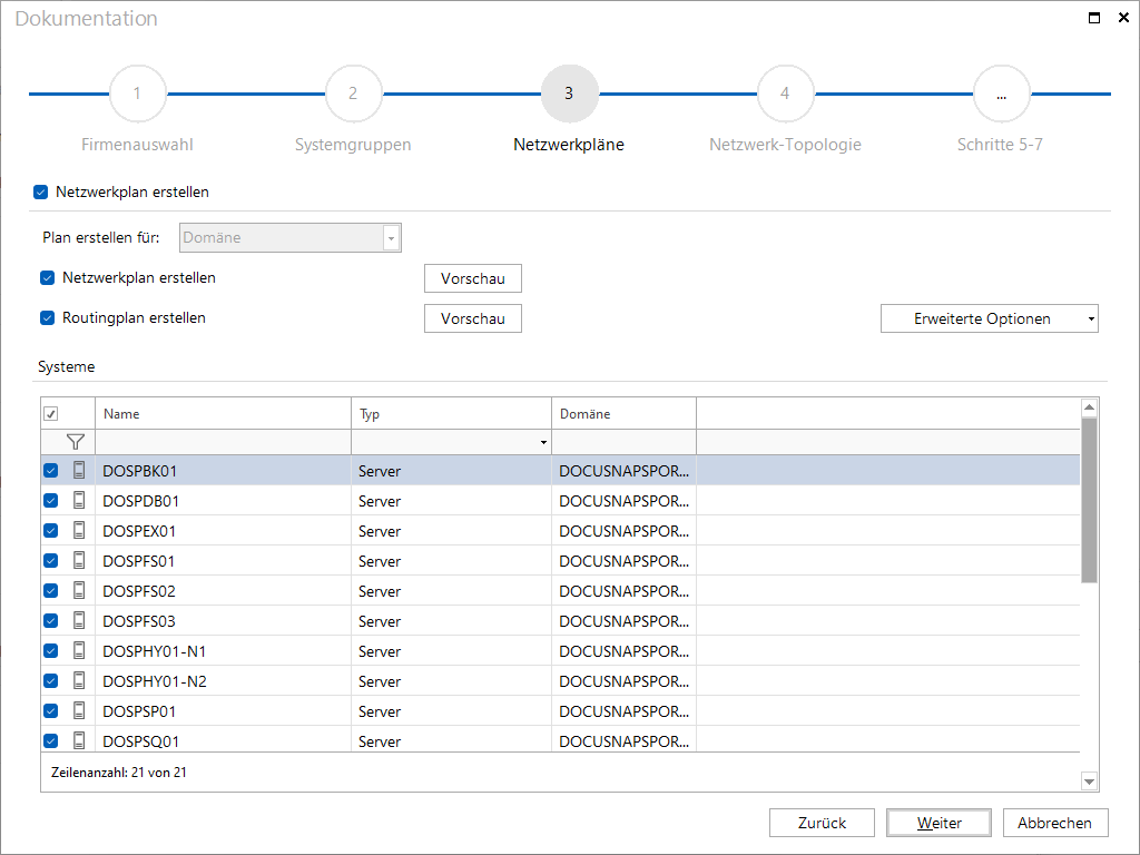 Docusnap-Dokumentation-Systemgruppen-Netzwerkplan