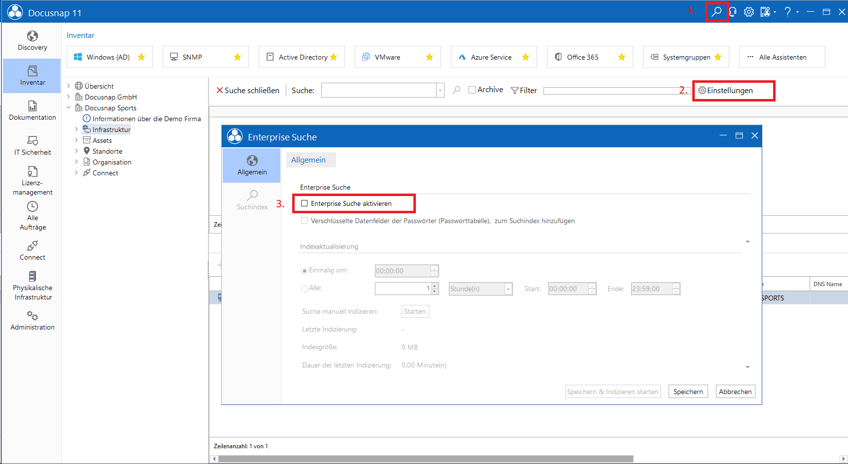 Docusnap-Enterprise-Suche-aktivieren