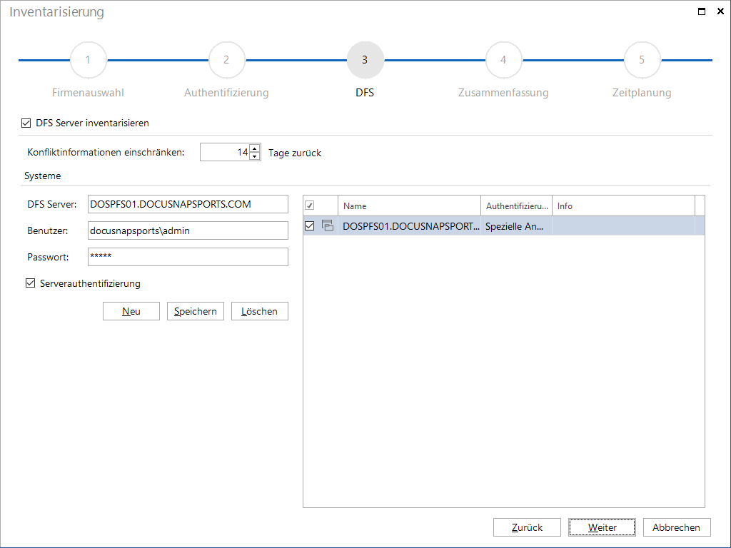 Docusnap-Inventarisierung-DFS