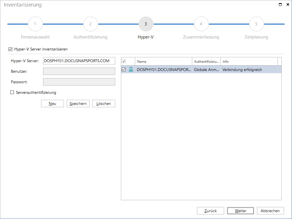 Docusnap-Inventarisierung-Hyper-V