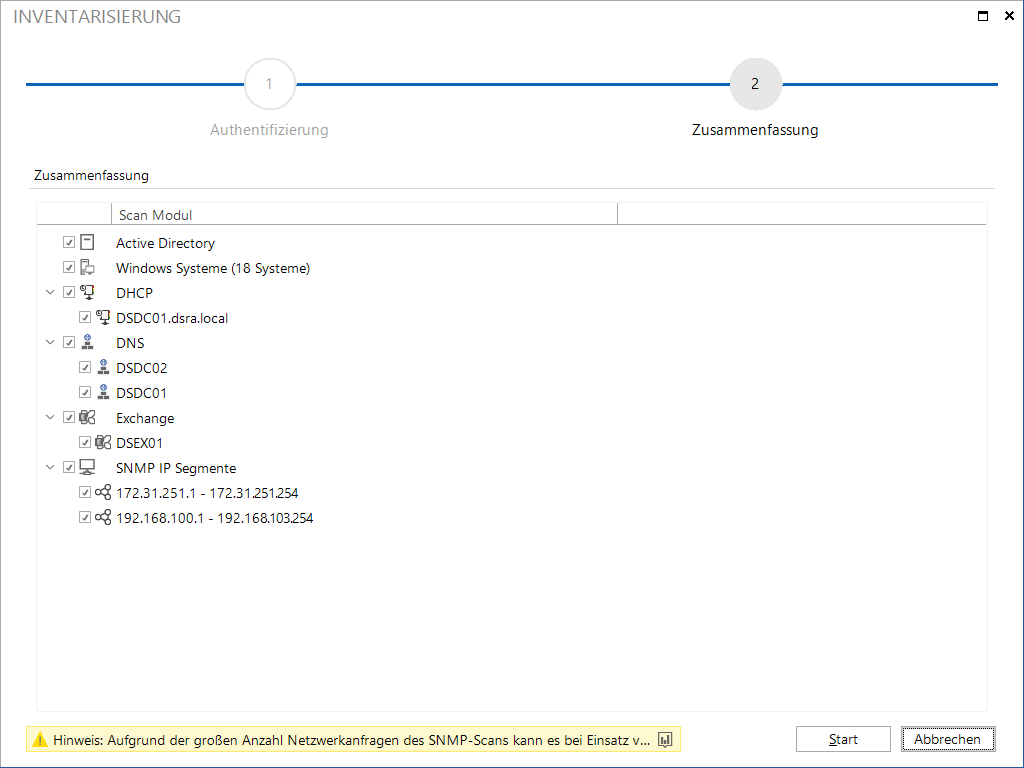 Docusnap-Inventarisierung-Initial-Scan-Zusammenfassung