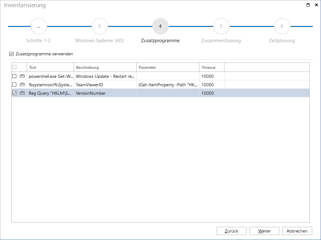 Docusnap-Inventarisierung-Zusatzprogramme