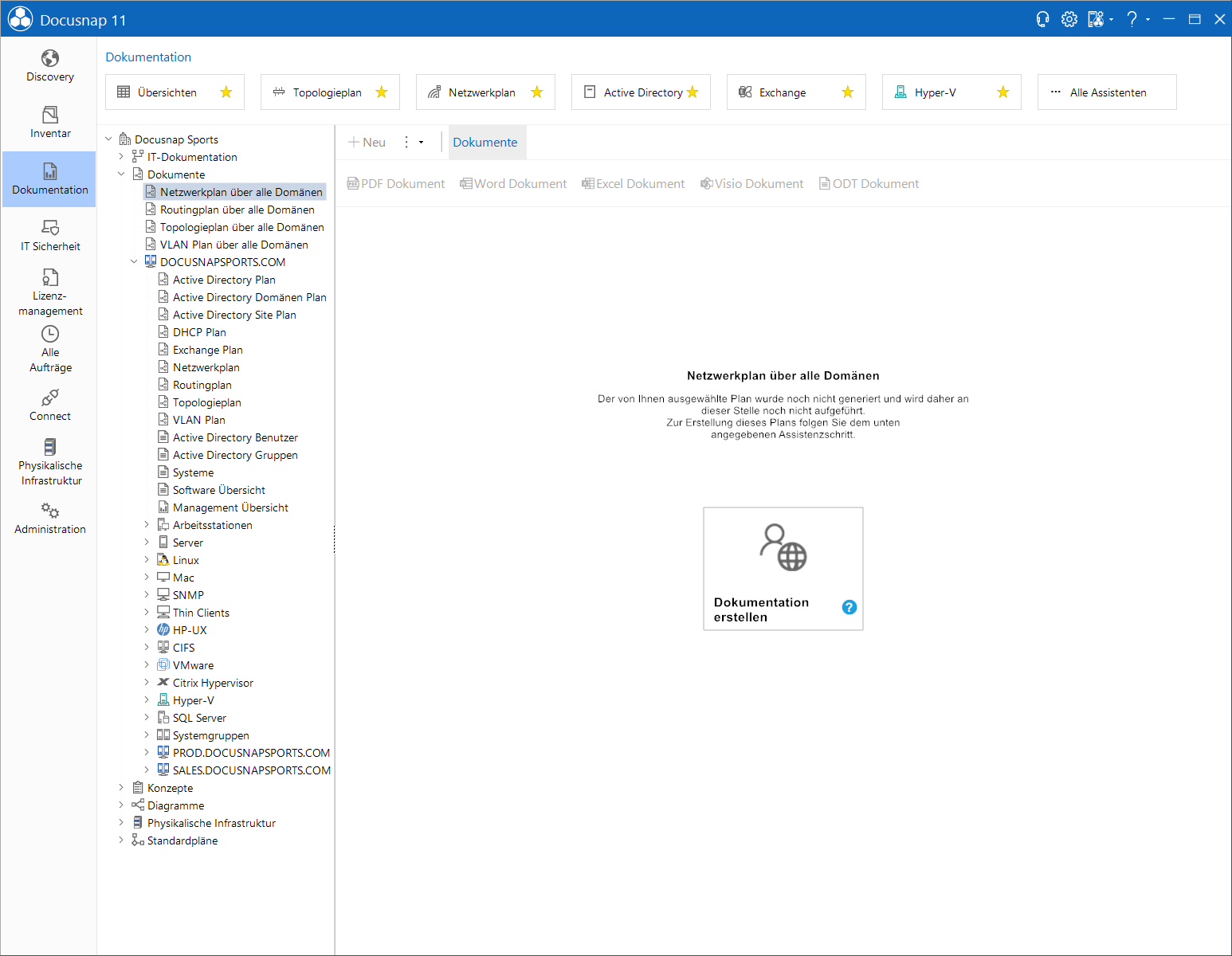 Docusnap-IT-Dokumentation-Netzwerkplan-Dashboard