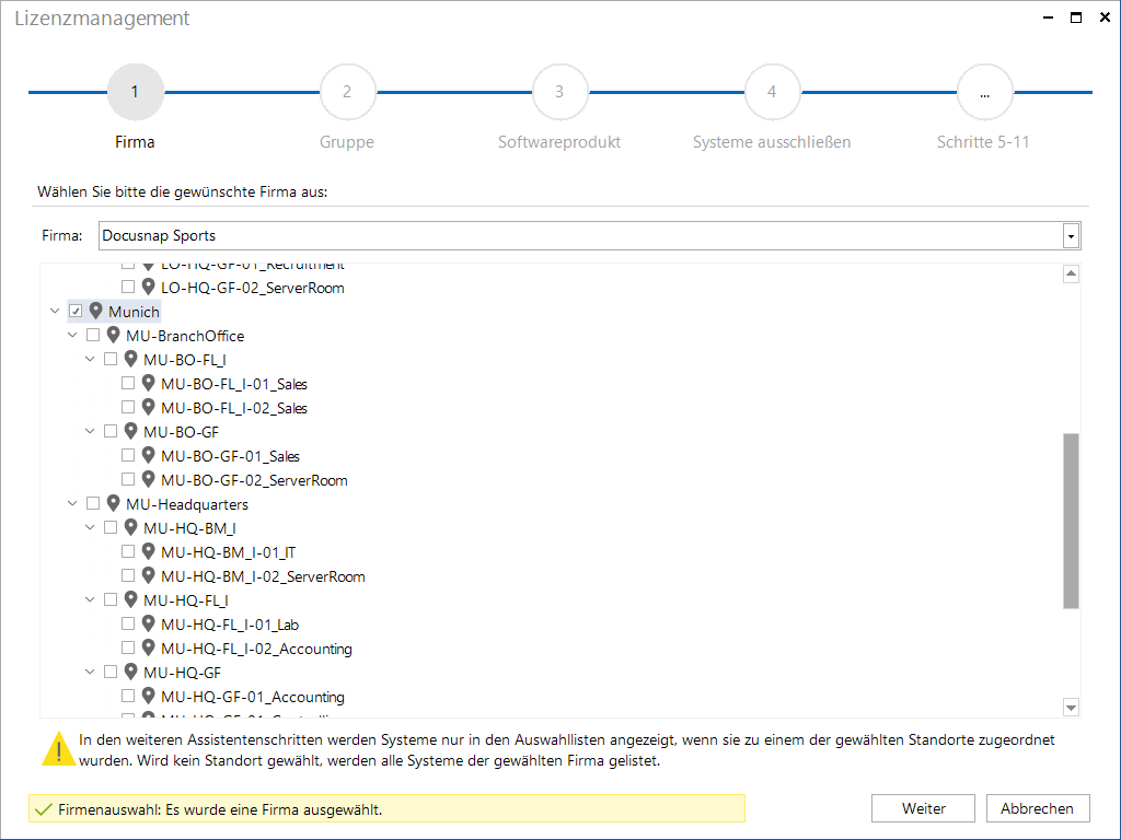 Docusnap-Lizenzmanagement-Firma