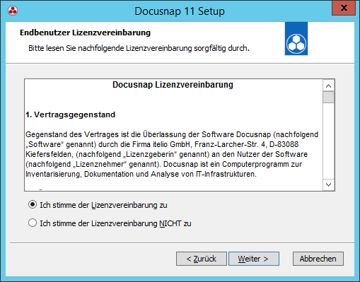 Docusnap-Setup-Endbenutzerlizenzvertrag