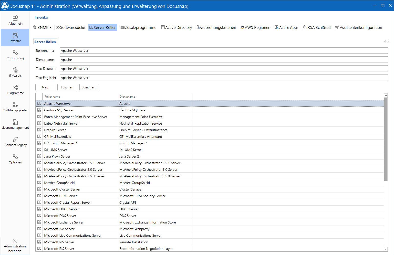 Docusnap-Administration-Inventar-Server-Rollen