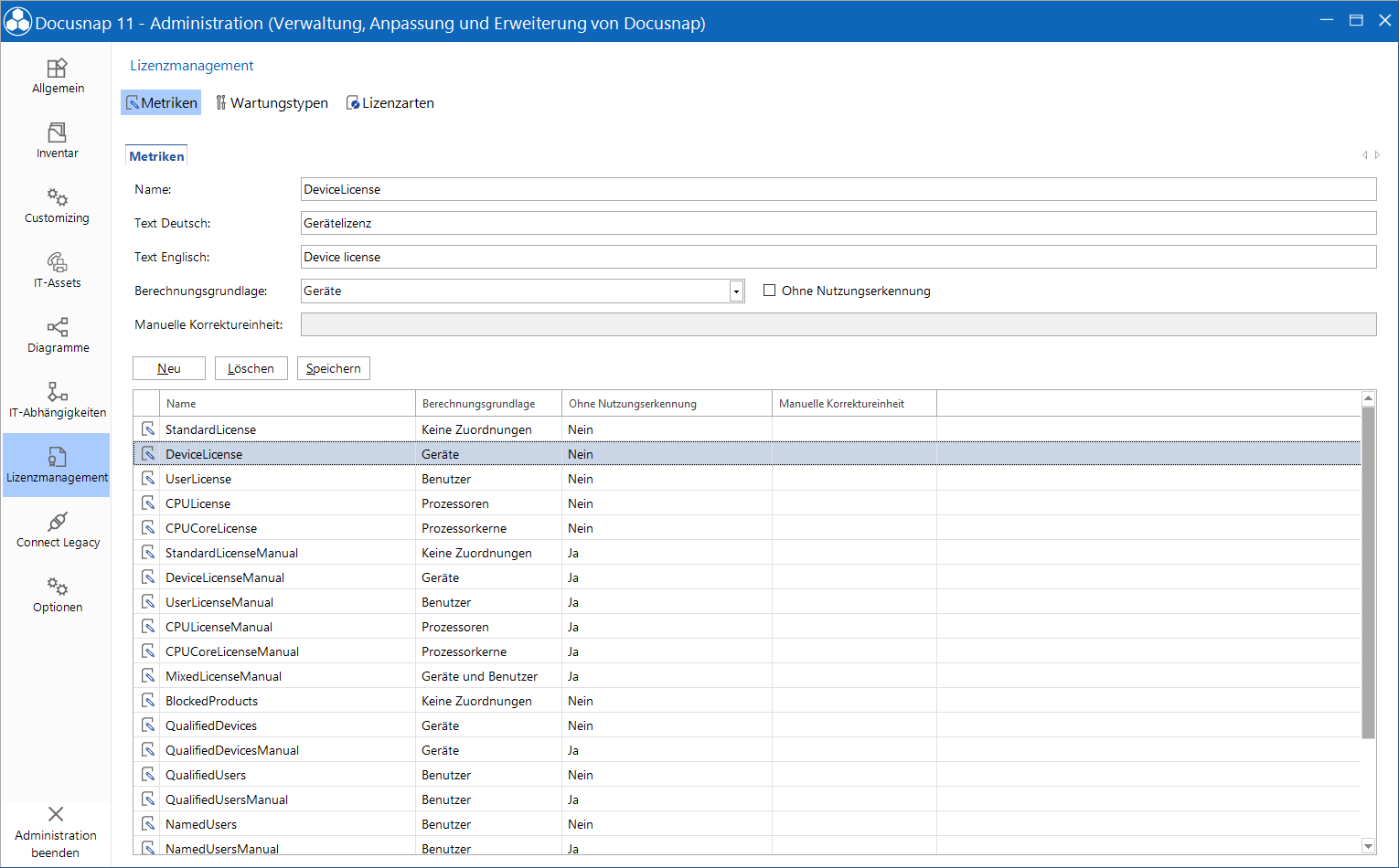 Docusnap-Administration-Lizenzmanagement-Softwarekategorien