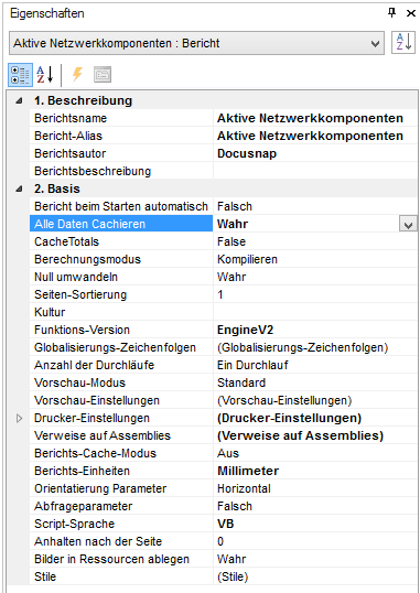 Docusnap-Berichte-Designer-SNMP-Tabellen-Eigenschaften