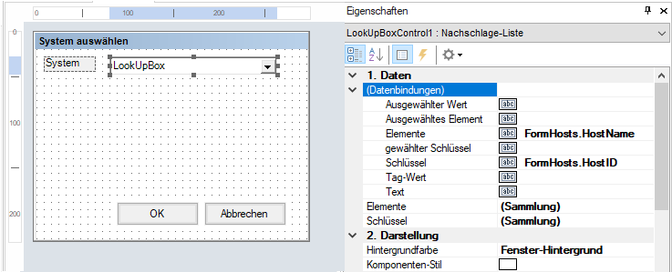 Docusnap-Berichte-Dialog-Nachschlageliste