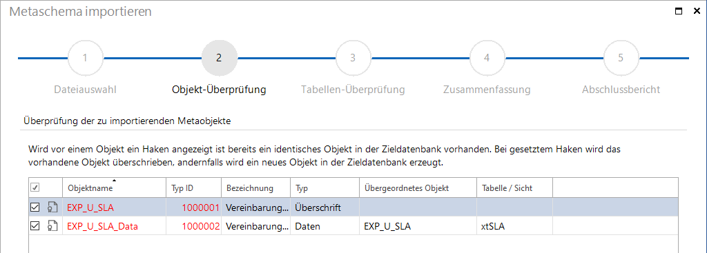 Docusnap-Metaschema-importieren-Objekte-Ueberpruefung-Daten-Vorhanden