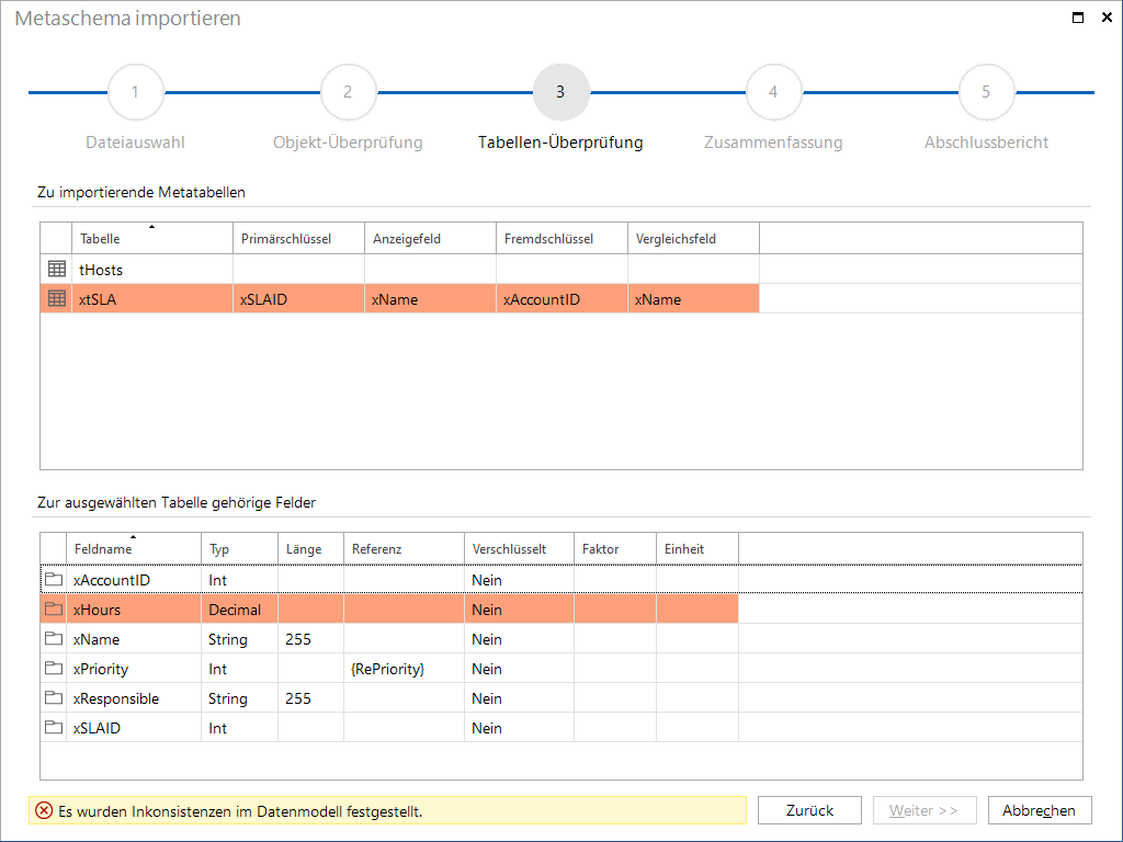 Docusnap-Metaschema-importieren-Tabellen-Ueberpruefen-fehler