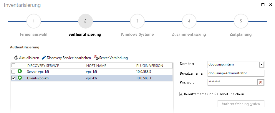 Docusnap-Active-Directory-Abgleich-Authentifizierung