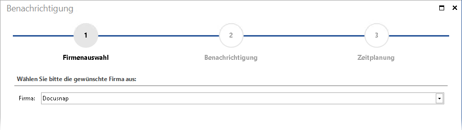 Docusnap-Benachrichtigungen-Firmenauswahl