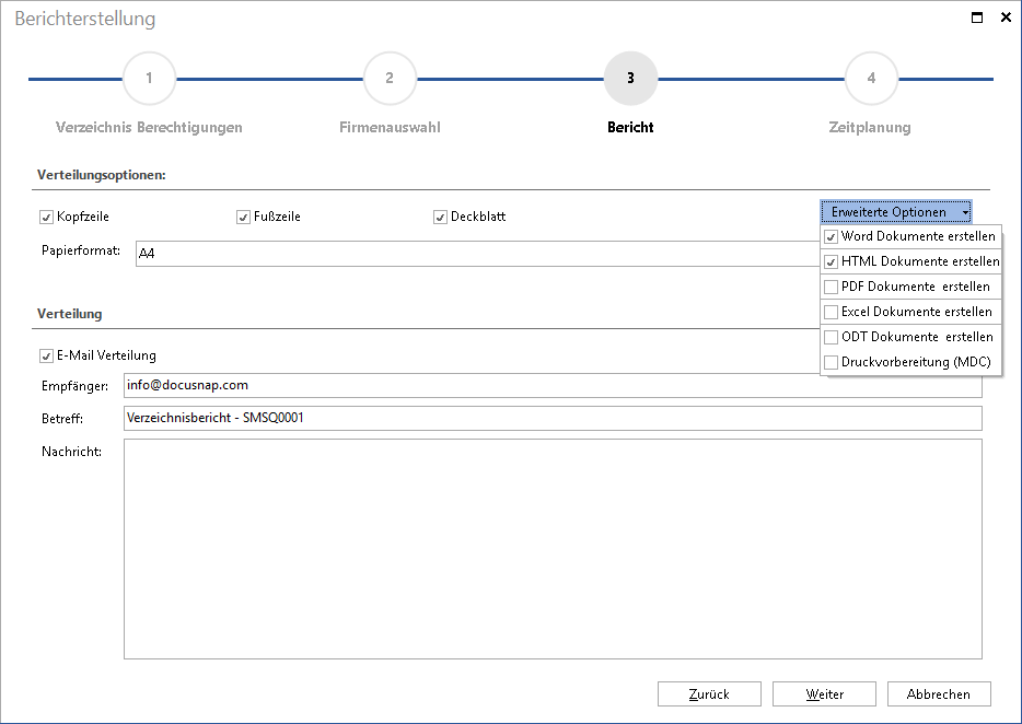 Docusnap-Berechtigungsanalyse-Berechtigungen-Berichte-Assistent-Planen-Bericht