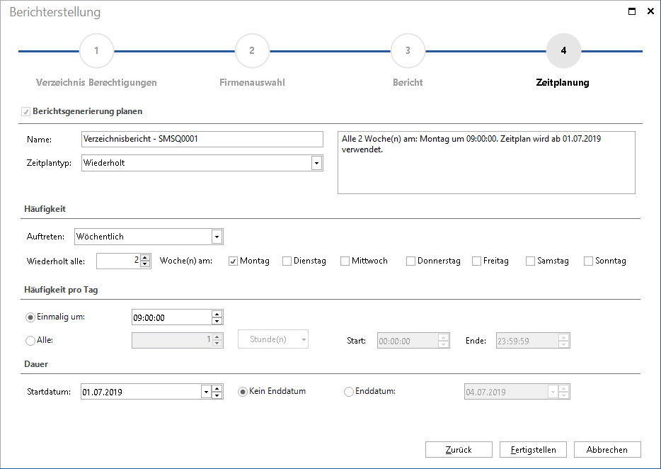 Docusnap-Berechtigungsanalyse-Berechtigungen-Berichte-Assistent-Planen-Zeiplanung